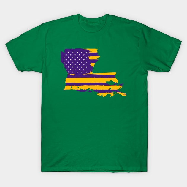 LSU Flag Redo T-Shirt by Gsweathers